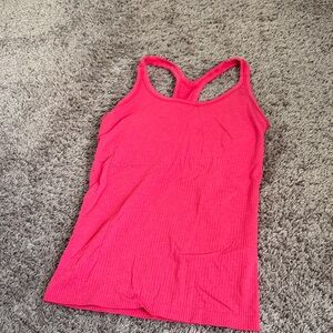 Women's Pink Lululemon Racerback Tank Top